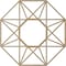 Ekena Millwork Guardian Wood Fretwork Pierced Ceiling Medallion, Birch, 32"OD x 12 1/2"ID x 3/8"T CMWP32X32X0375GDBI - alternate 3